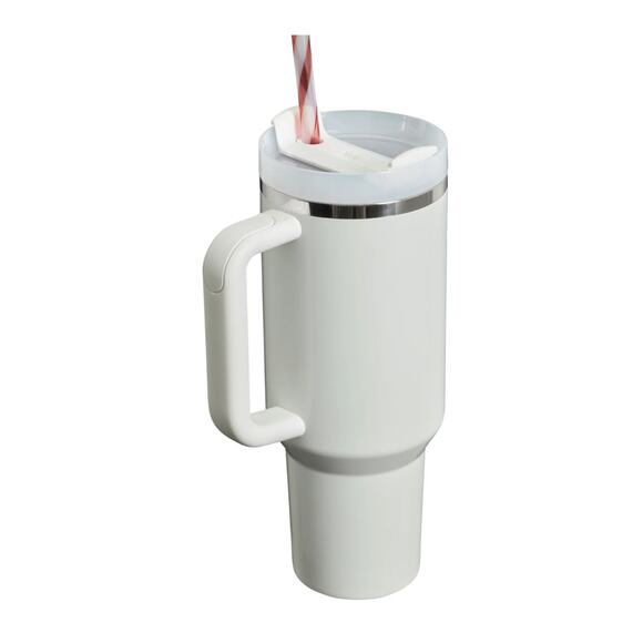 NEW Stanley The Quencher H2.0 Flowstate™ Tumbler | 40 OZ Mistletoe Twist White - Picture 2 of 8